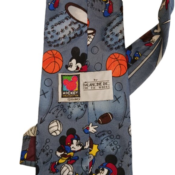 Balancine Inc Mickey Unlimited Sports Mens Necktie Mickey Mouse Disney 4 inch - Picture 6 of 8